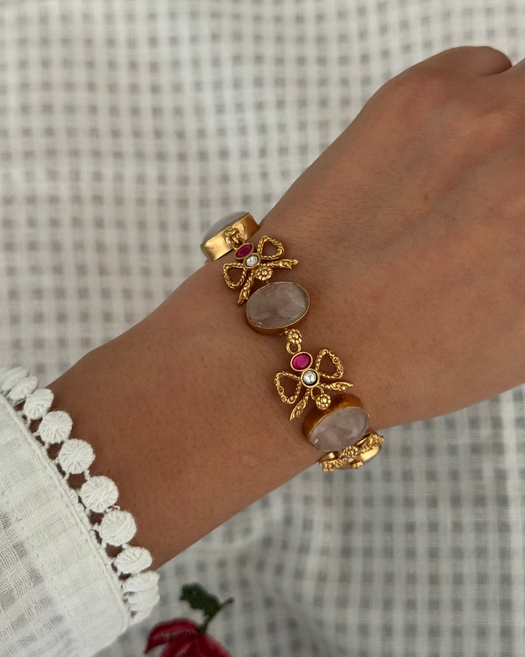 Bow Gemstone Bracelet