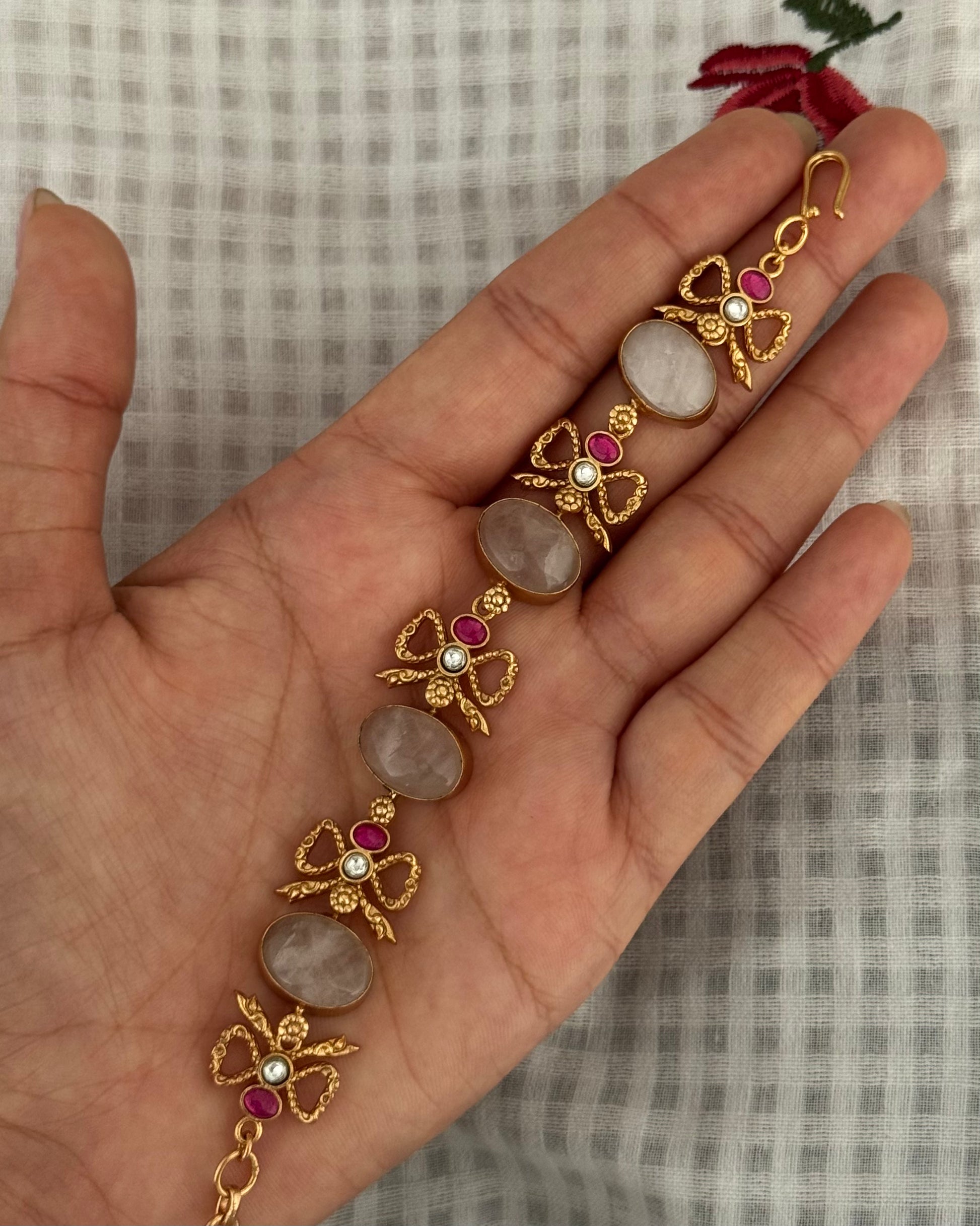 Bow Gemstone Bracelet