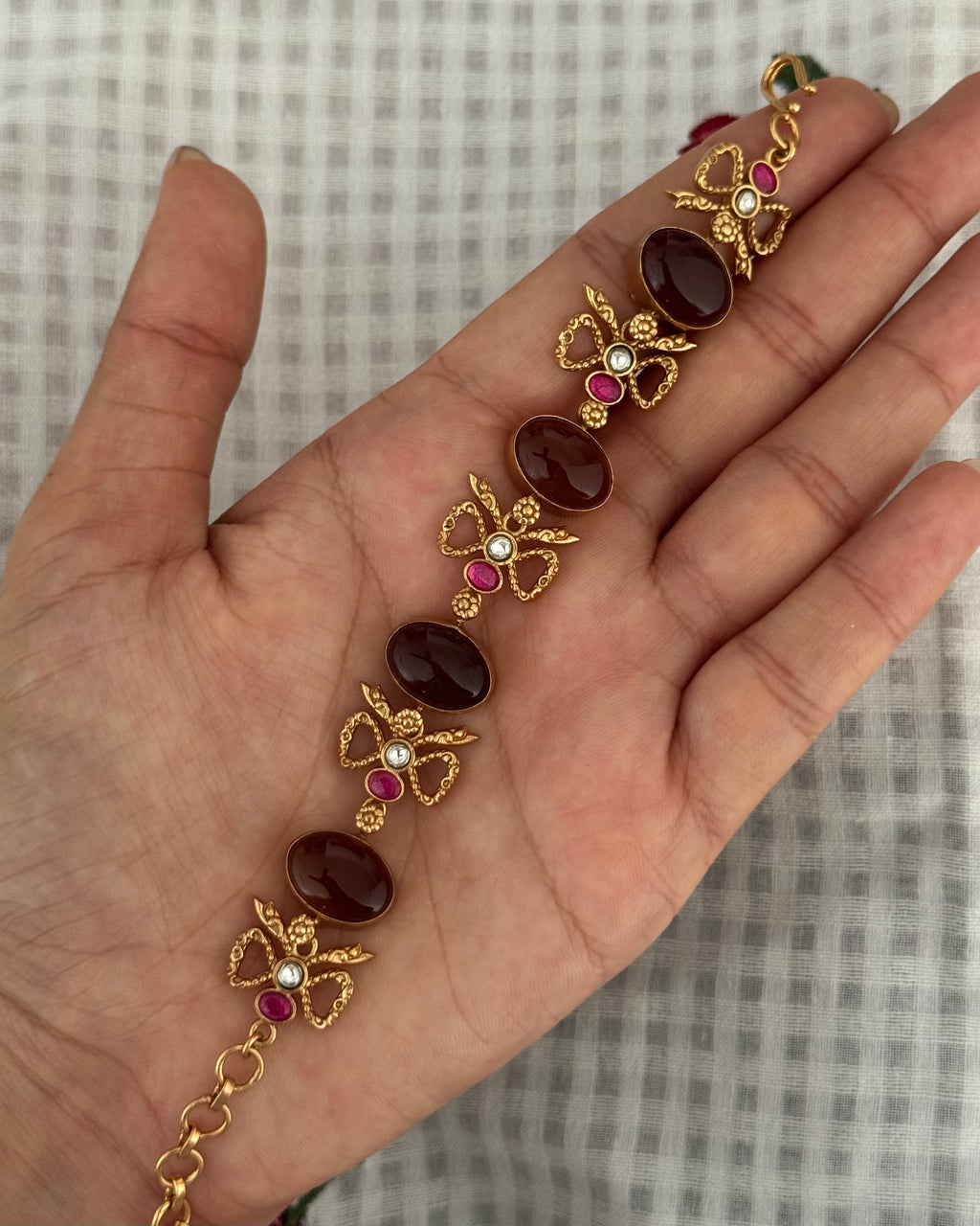 Bow Gemstone Bracelet