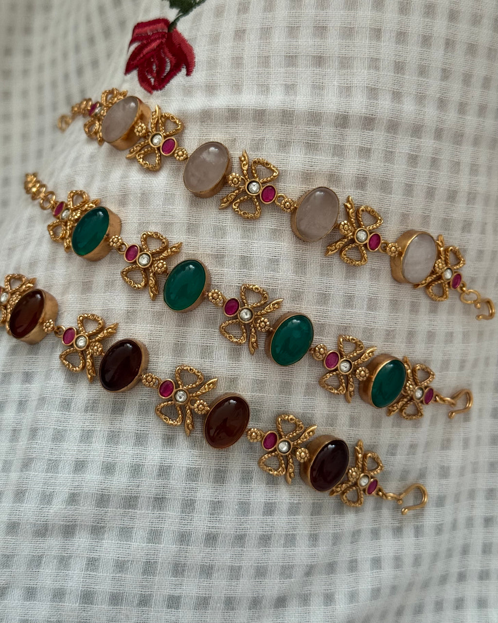 Bow Gemstone Bracelet