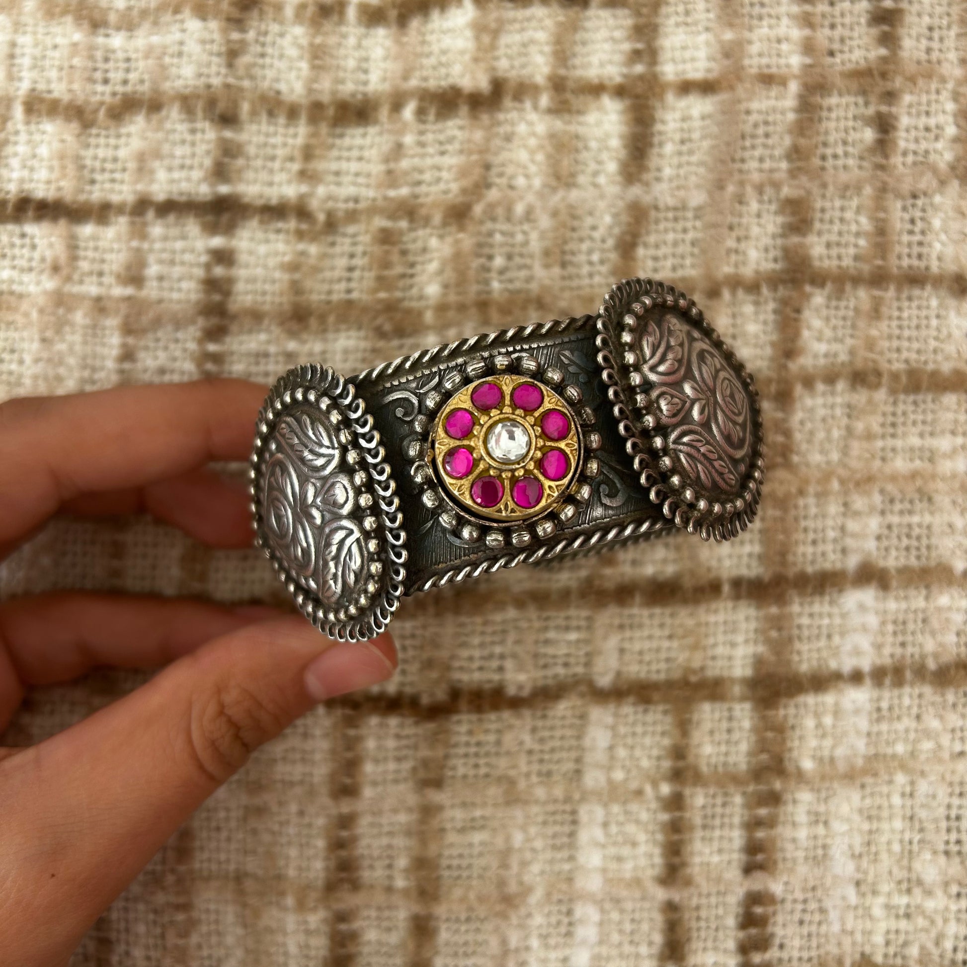 Flora Oxidised Bracelet